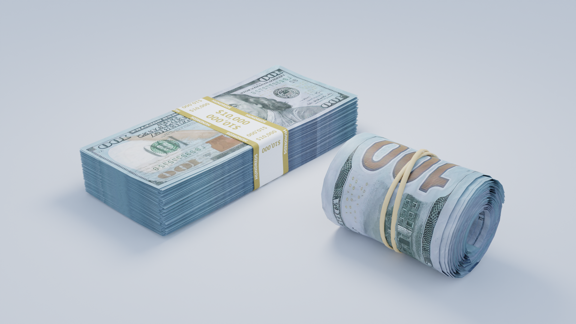 Money Stack and Roll | Fab