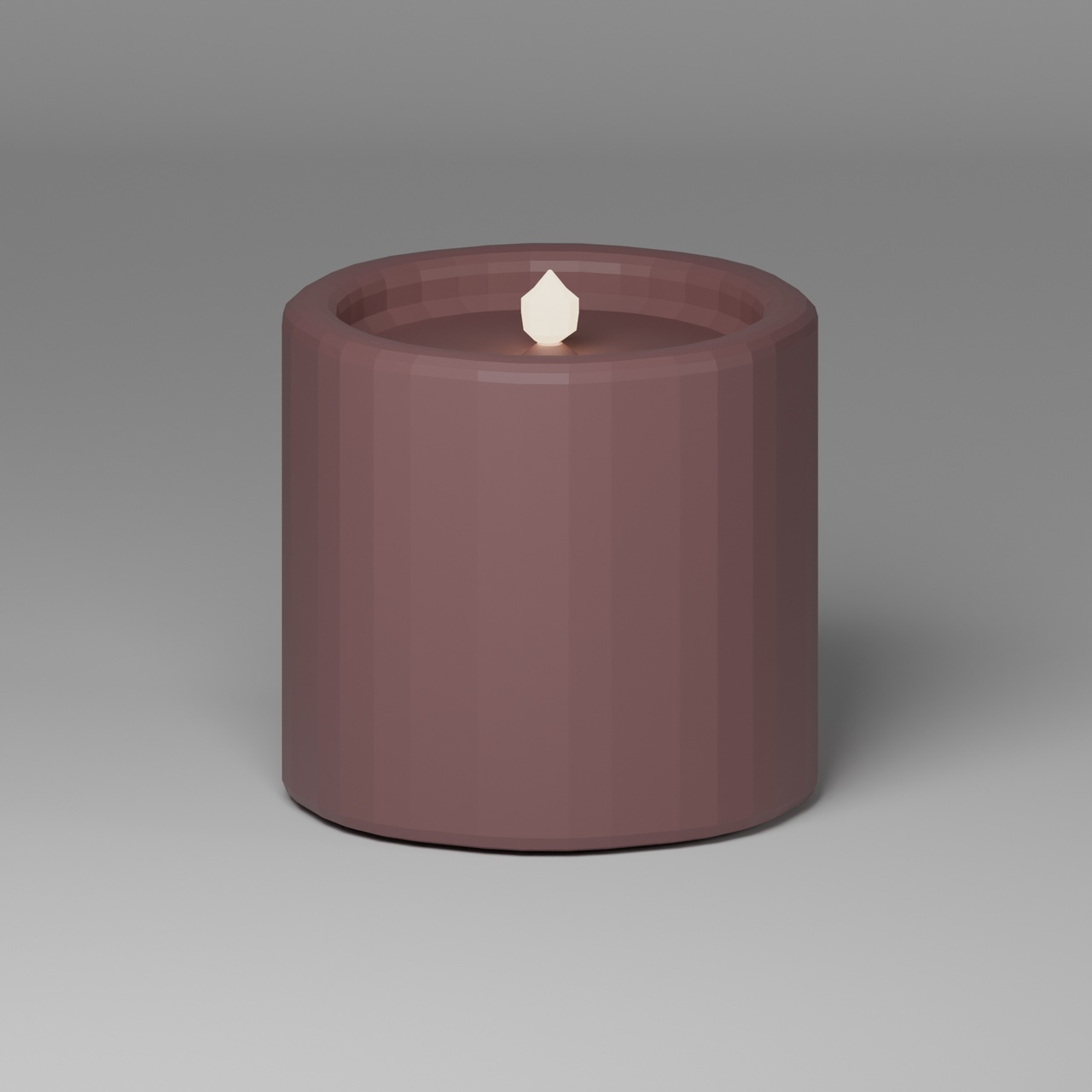 Media 1 for listing RED CANDLE LOWPOLY