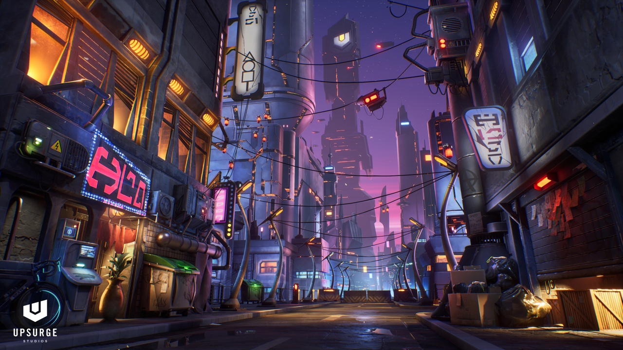 Media 1 for listing Stylized Cyberpunk City