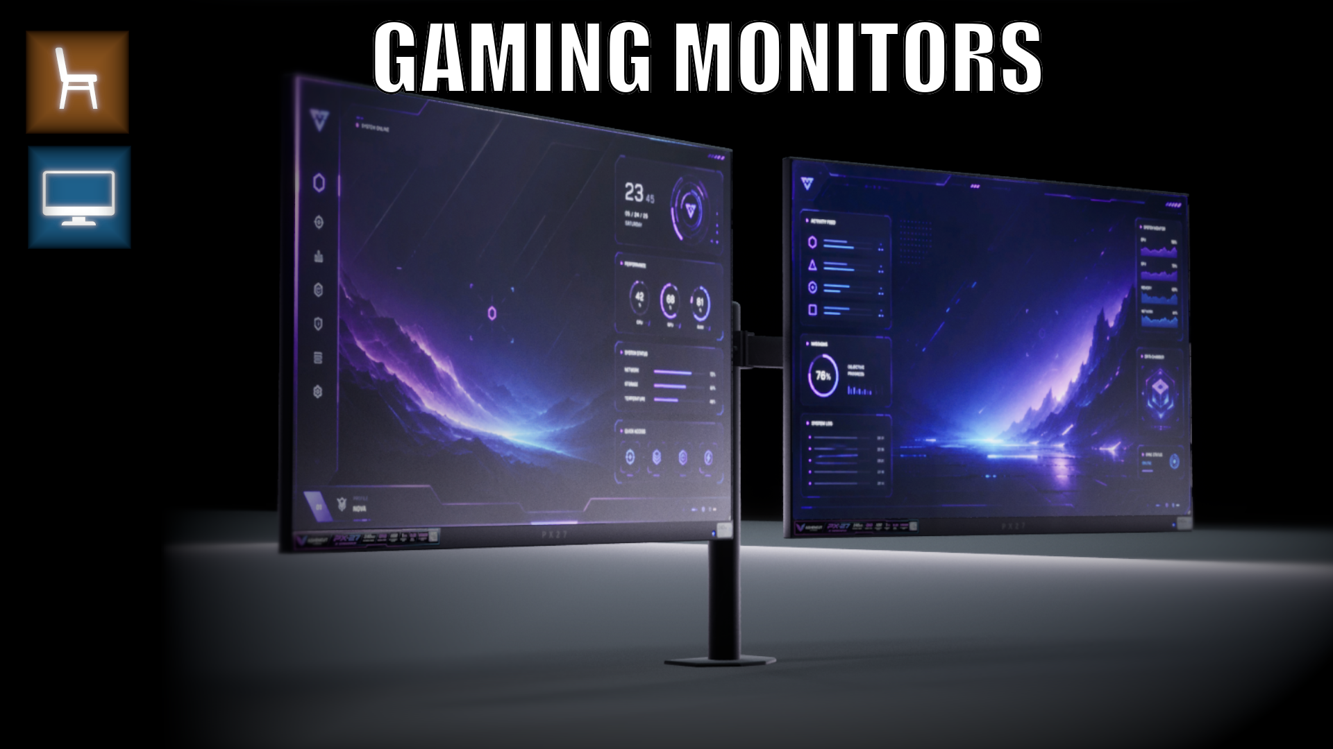 Dual Gaming Monitor Arm Setup | Fab