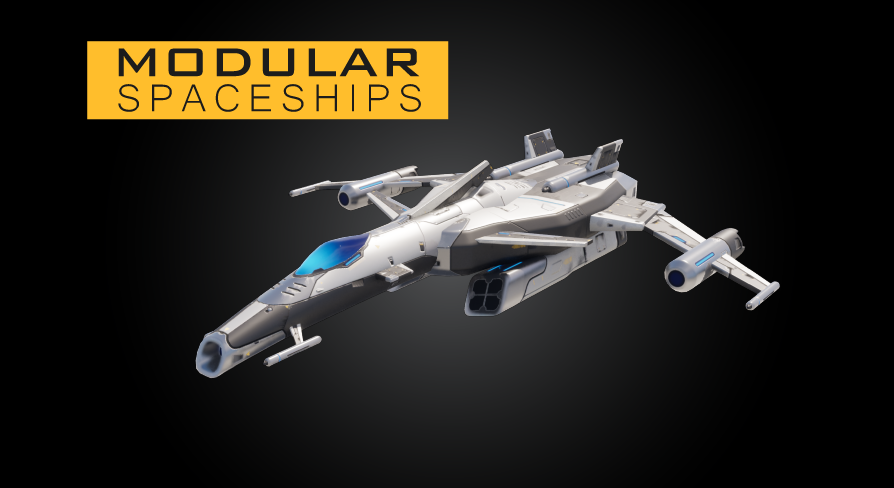 Spaceship Modular Cosmic Shark | Fab