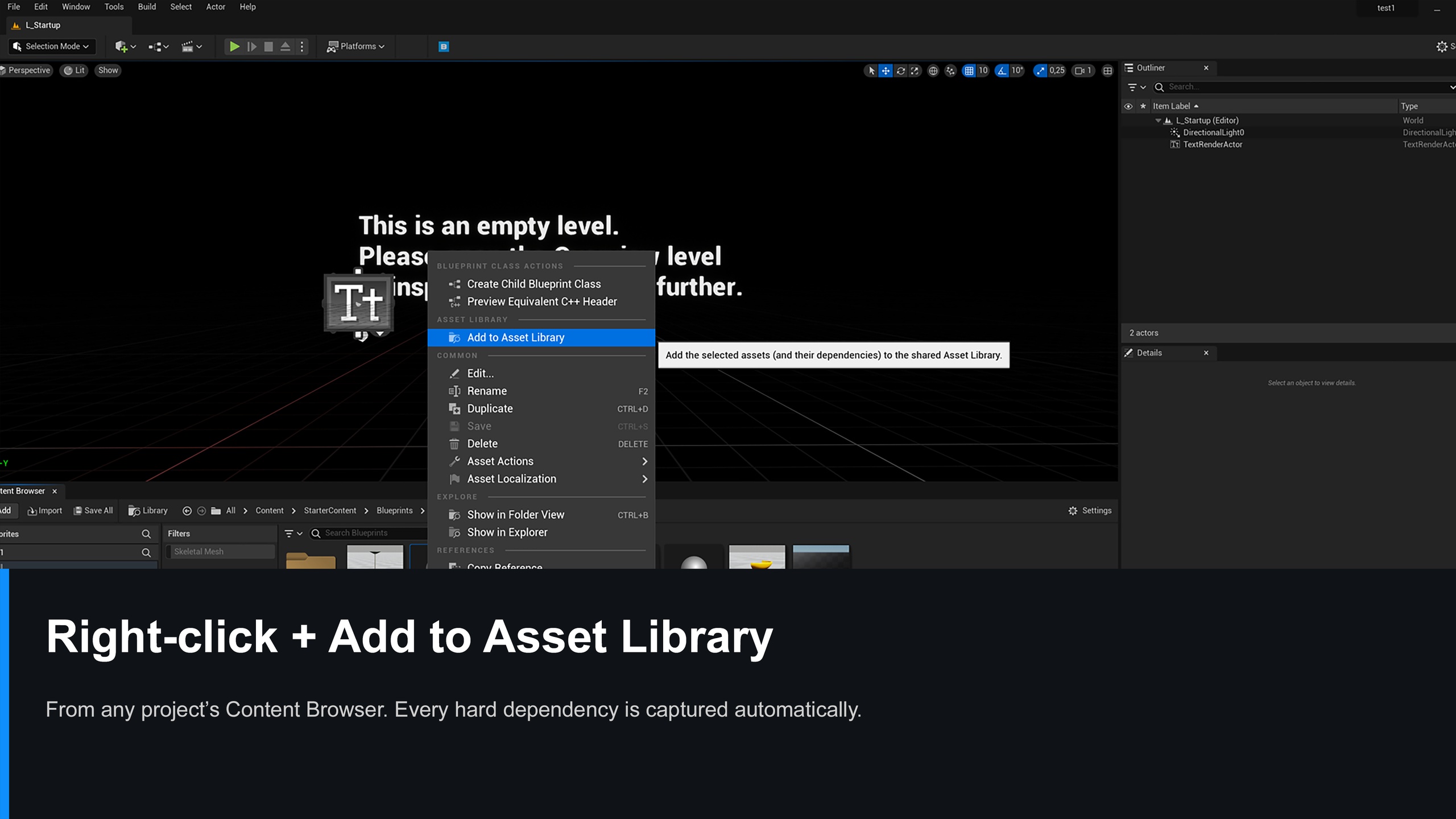 Asset Library — Cross-Project Asset Sharing | Fab