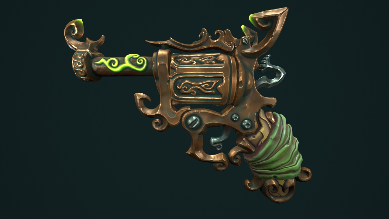 Media 1 for listing Stylized pirate revolver