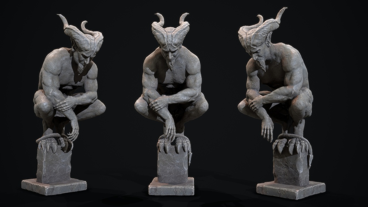 Media 1 for listing Demon Statue