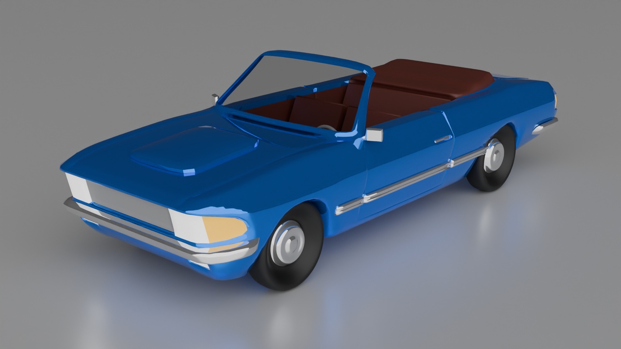 Media 1 for listing Stylized Retro Convertible