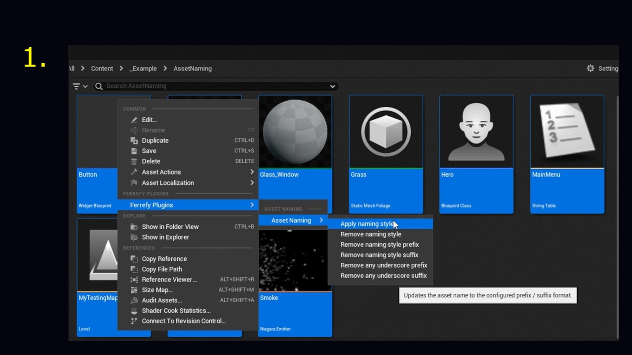 Media 1 for listing Ferrefy Plugin: Asset Naming