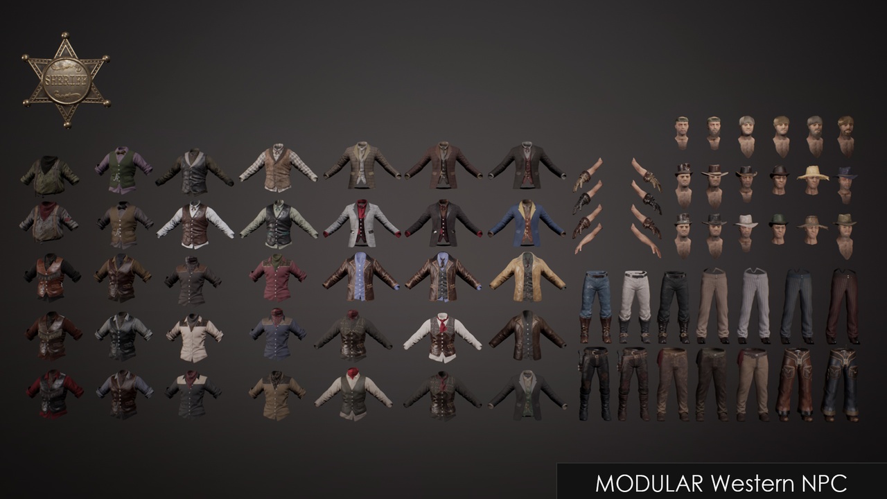 商品 Western NPC - Metahuman 的媒体 1