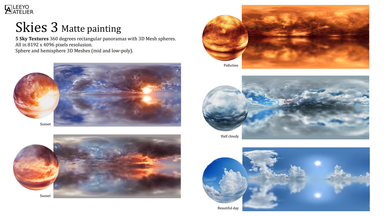 Media 1 for listing Skies 3 - Matte painting