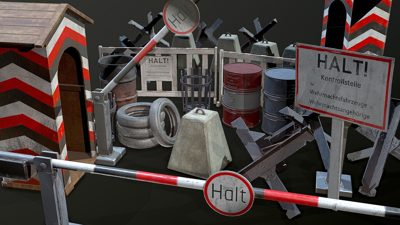 Media 1 for listing WW2 Checkpoint Pack- Environment Props