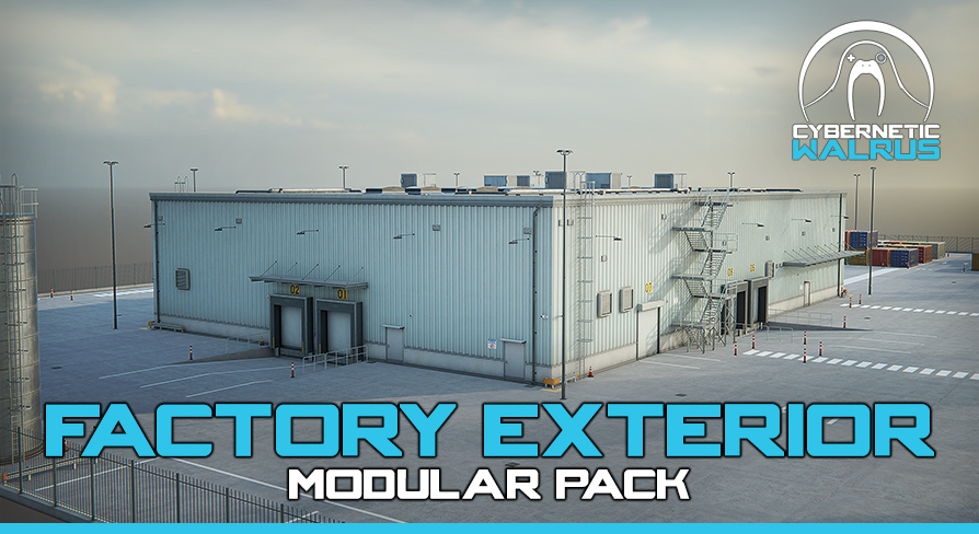 Factory/Warehouse Exterior Modular Pack | Fab