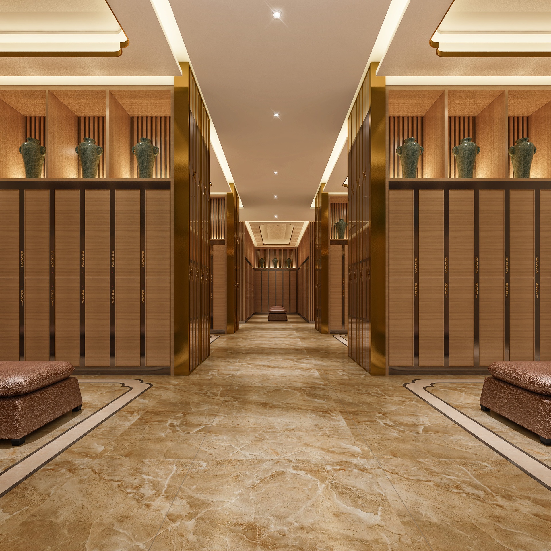 Media 1 for listing Luxury Spa Locker Room | Wellness Center Locker Space Vol.02