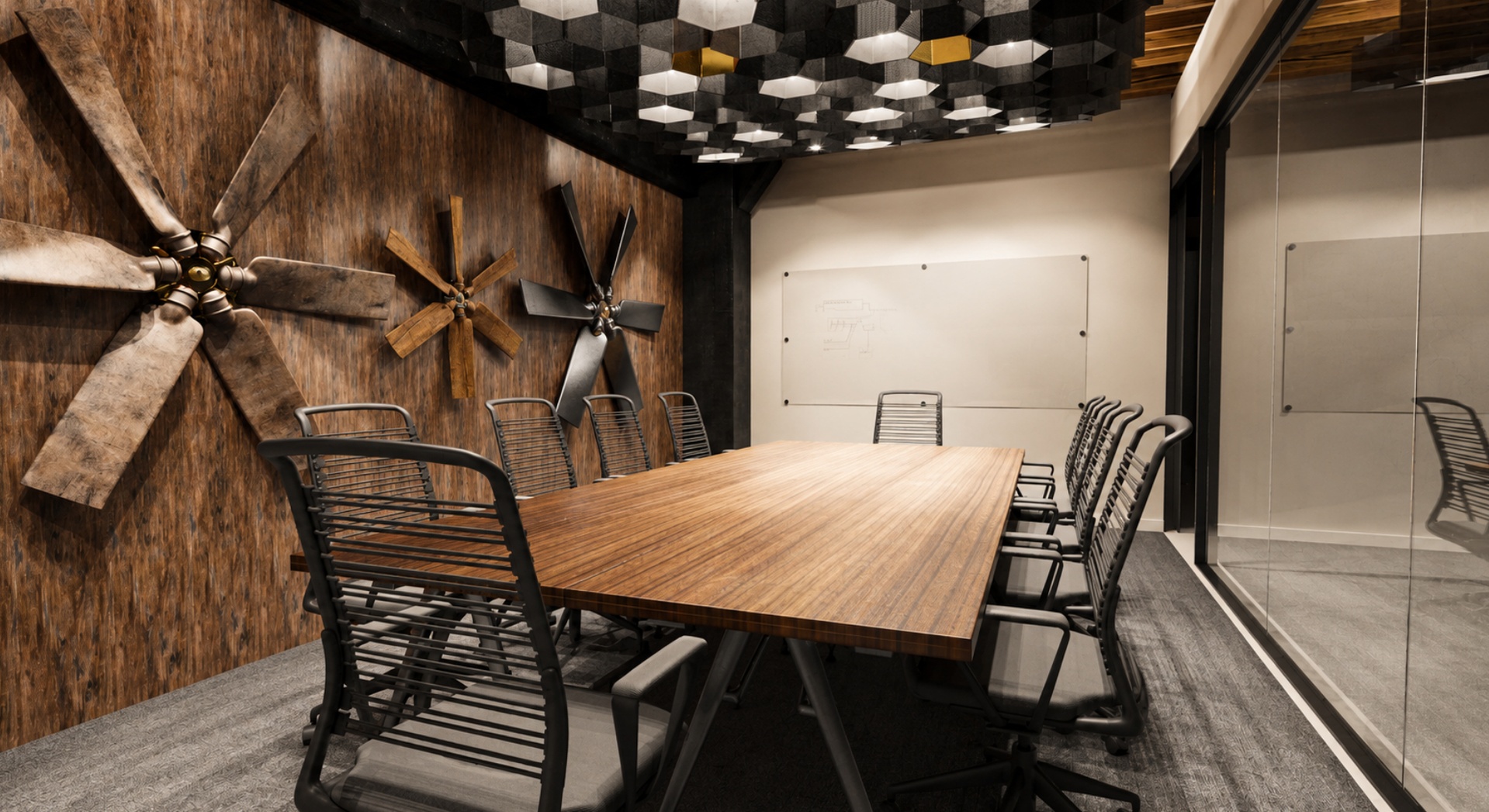 Media 1 for listing Modern Industrial Conference Room Interior | Photorealistic Office Meeting Space