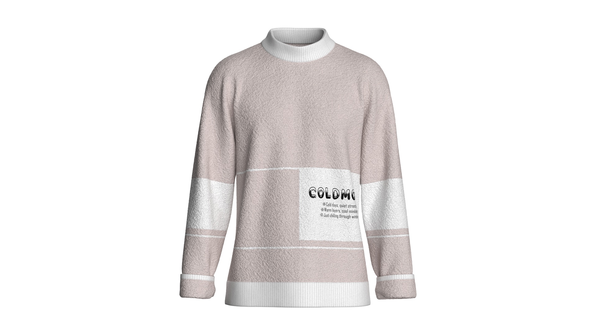 Media 1 for listing Men Printed Sweatshirt With Sherpa - COLDMODE | High Poly
