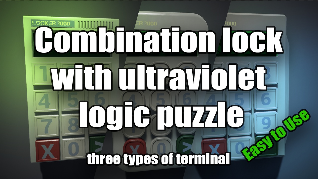Media 1 for listing Digital Lock with UV Puzzle | Ready-to-Play Game System