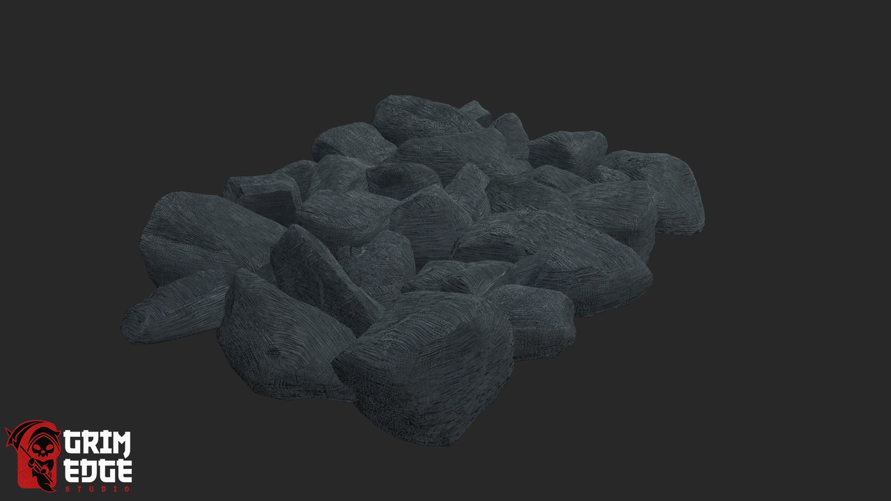 Media 1 for listing Medieval Food Stall Coal Pieces