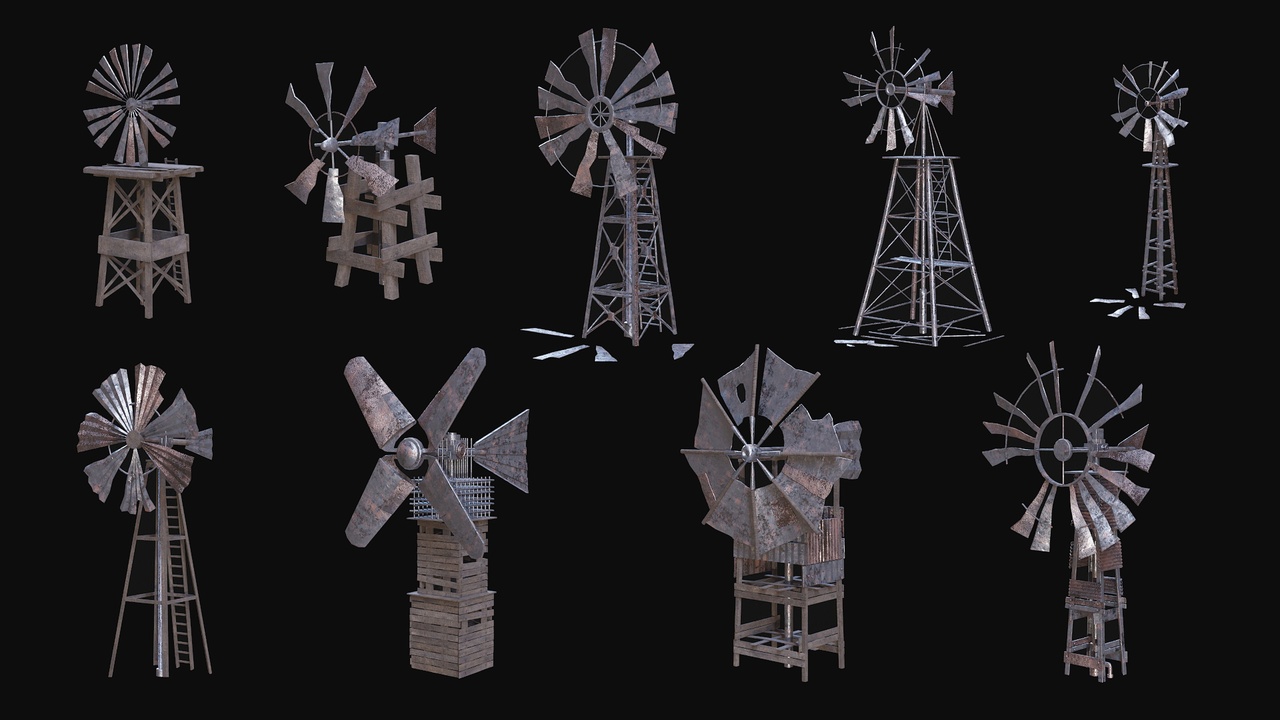 Media 1 for listing Post Apo Improvised Power Windmills