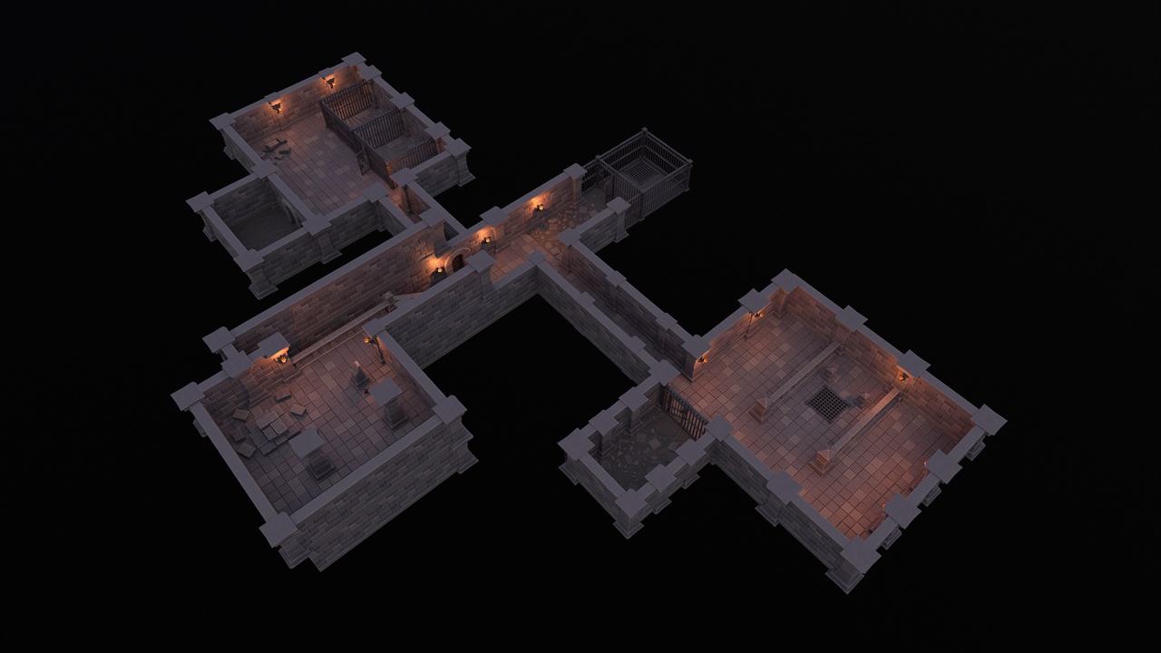 Media 1 for listing Stylized dungeon modular assets