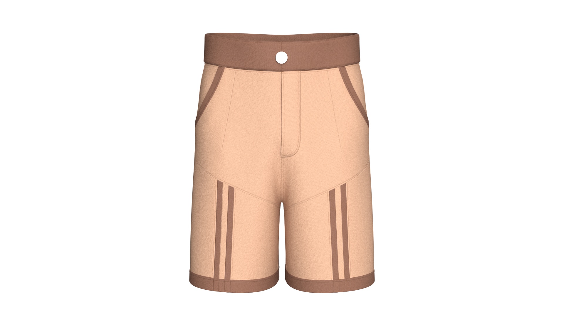 Media 1 for listing Men High Waisted Two - Tone Striped Shorts | High Poly