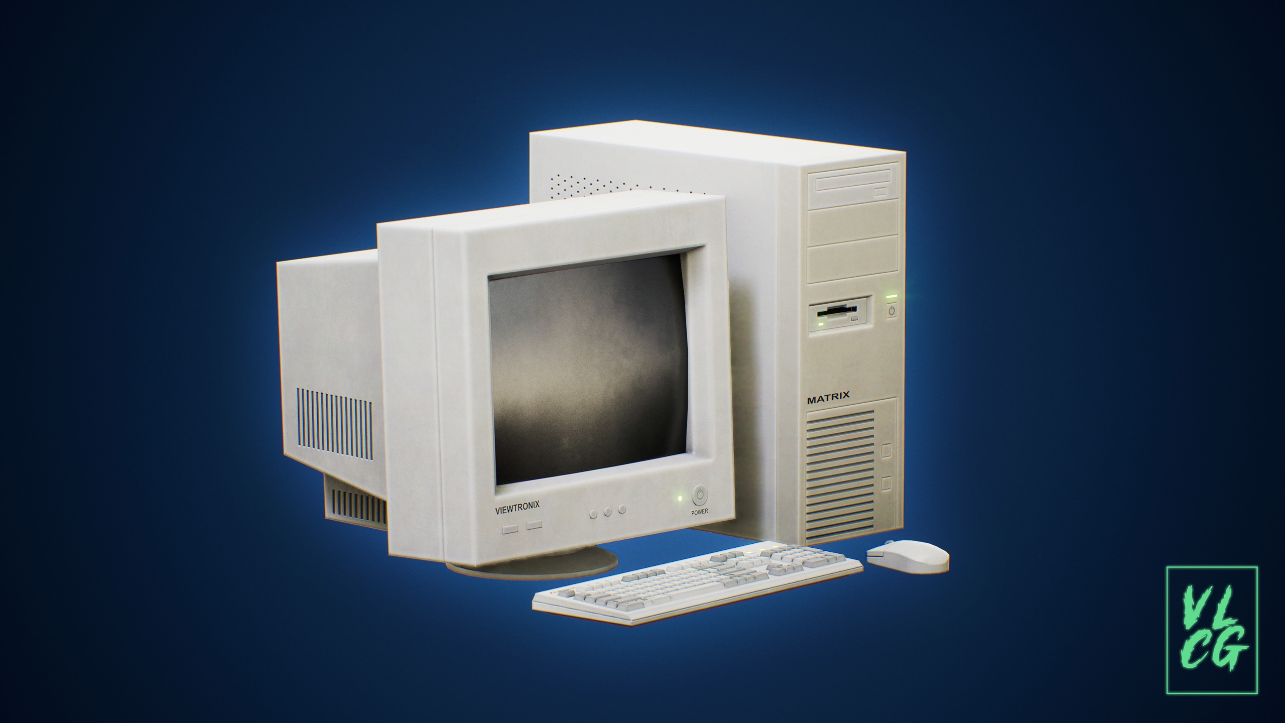 Media 1 for listing VLCG - Computer - Old Retro PC Office Desktop 1980s