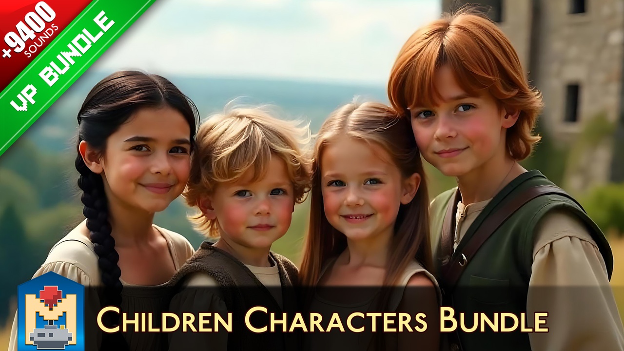 Media 1 for listing Children Characters Bundle