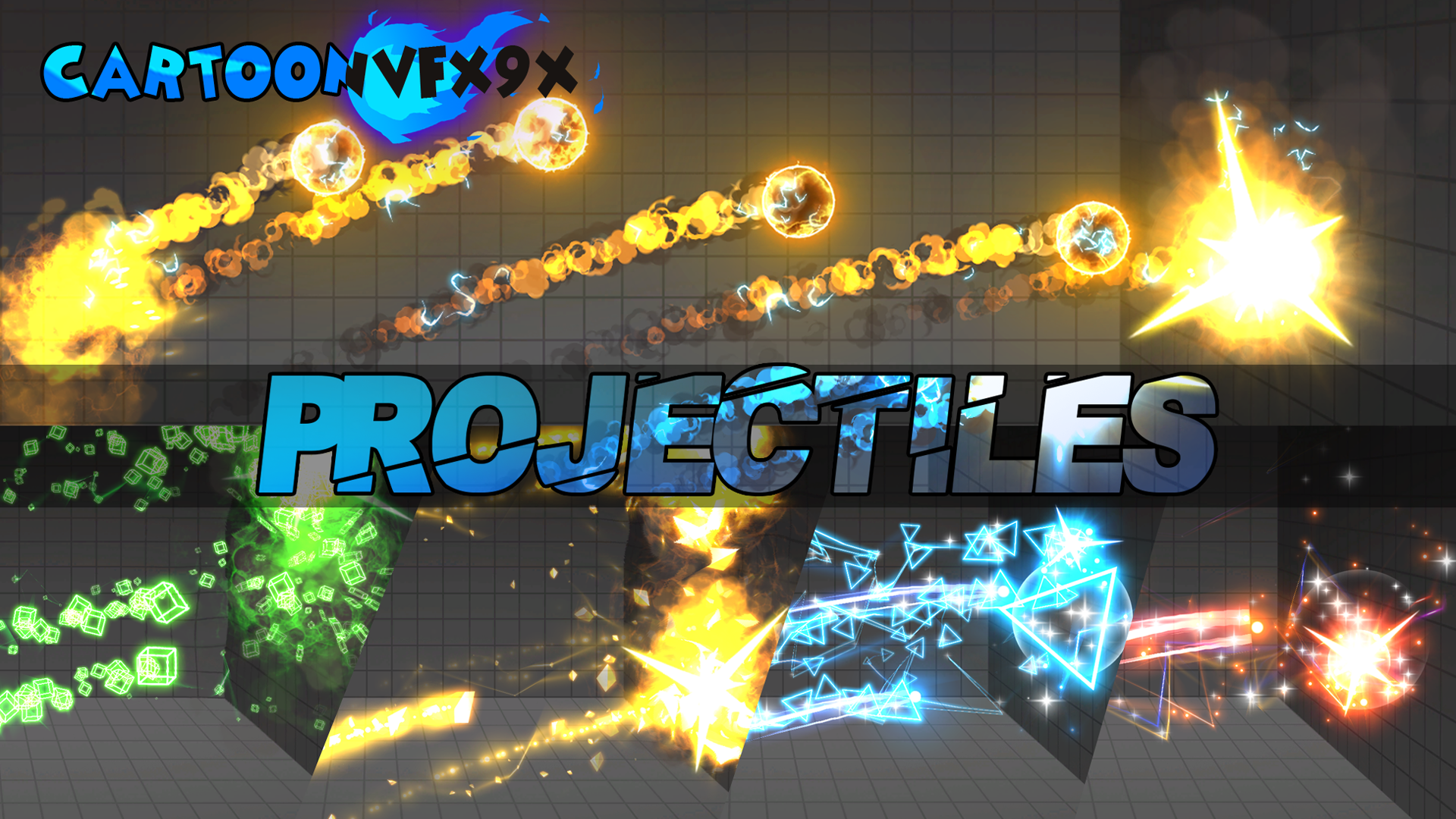 2D Projectiles Muzzle and Hit Vol.2 | Fab