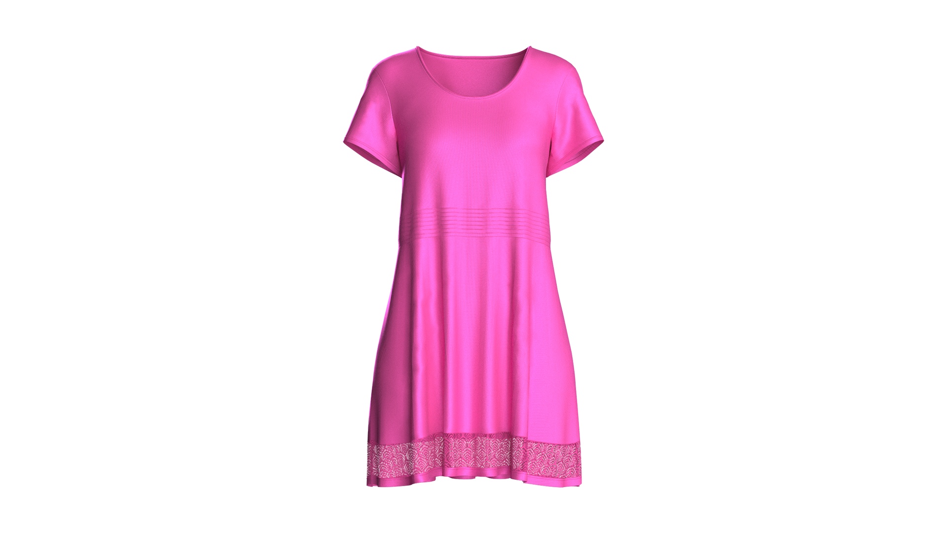 Media 1 for listing Girls Pink Lace Dress | High Poly