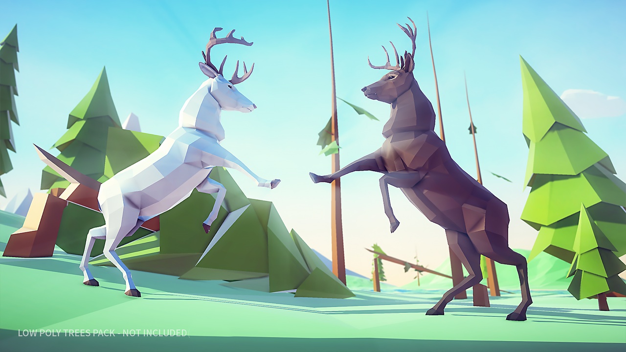 商品 Poly Art Deer 的媒体 1