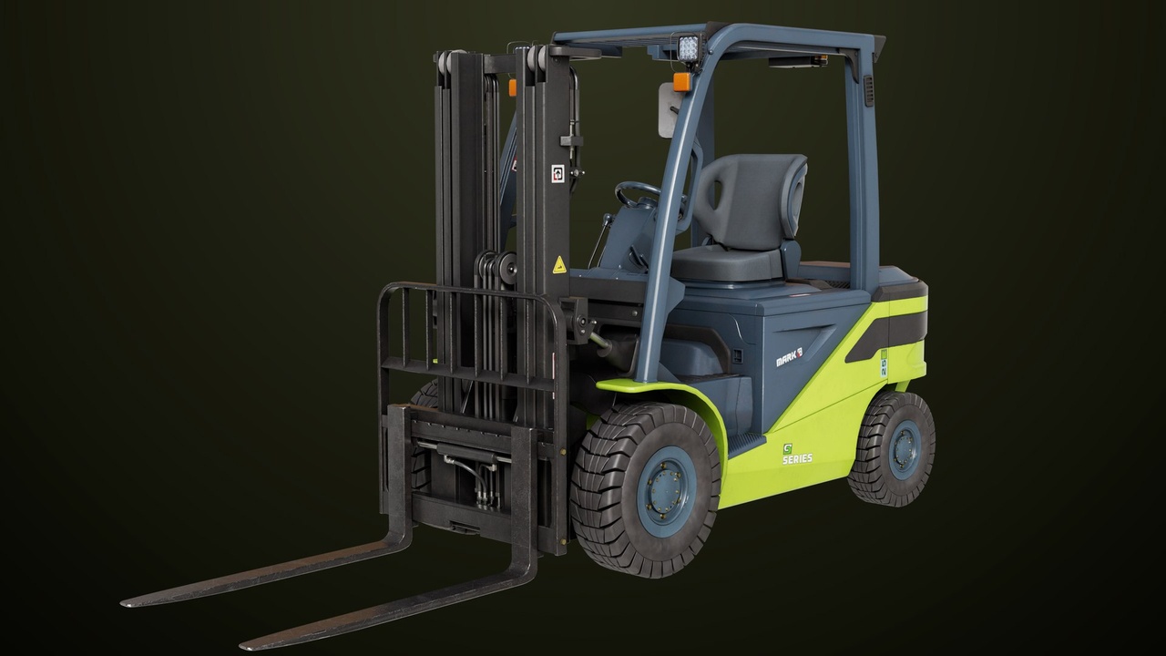Media 1 for listing Forklift Truck03 Green All PBR Unity UE Textures