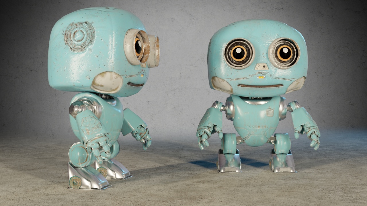 Media 1 for listing Cute Robot Character (Humanoid Rig)