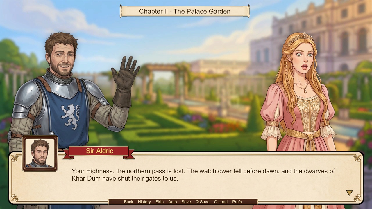 Media 1 for listing 72 Fantasy Visual Novel UI Graphics - Ren'Py, Unity & Godot Dialogue Kit