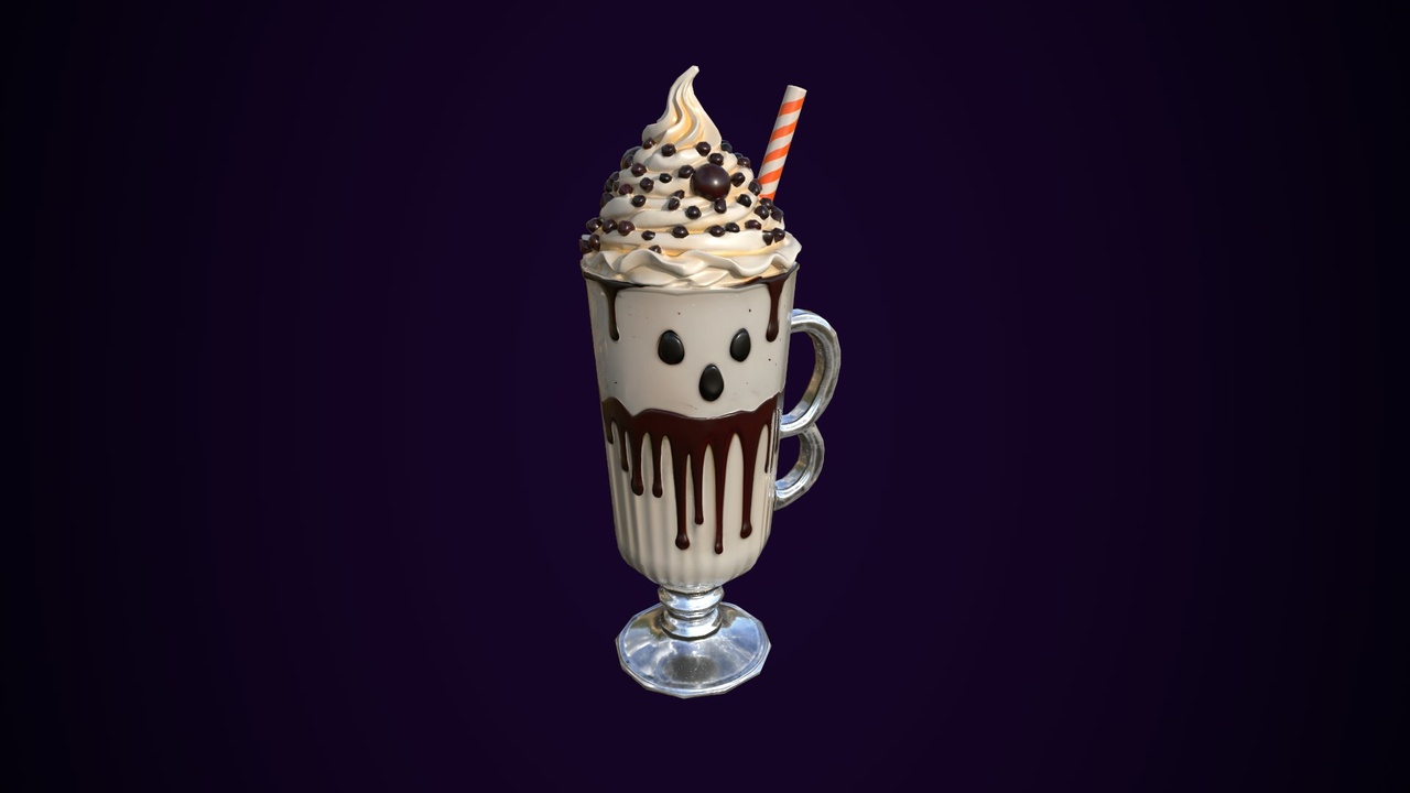 Media 1 for listing Halloween Ghost Milkshake