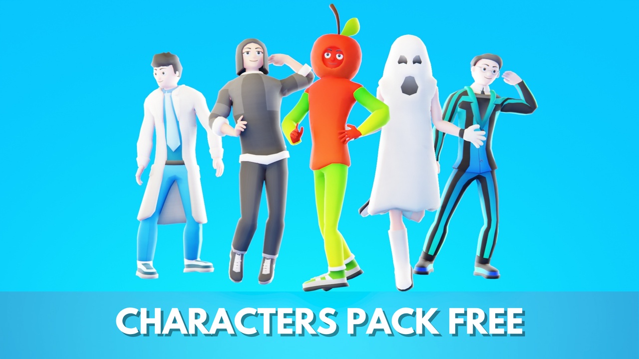 Casual Characters Pack FREE | Fab