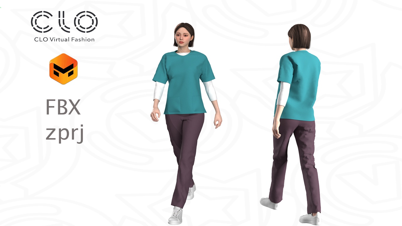 Media 1 for listing NeoPulse Medic Suit- Ready-to-Use CLO 3D / MD Project (.ZPRJ + FBX)