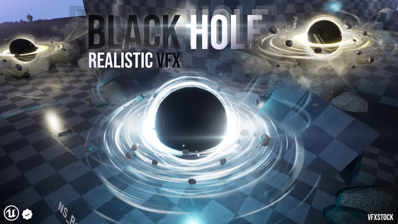 Media 1 for listing Realistic Black Hole Pro VFX