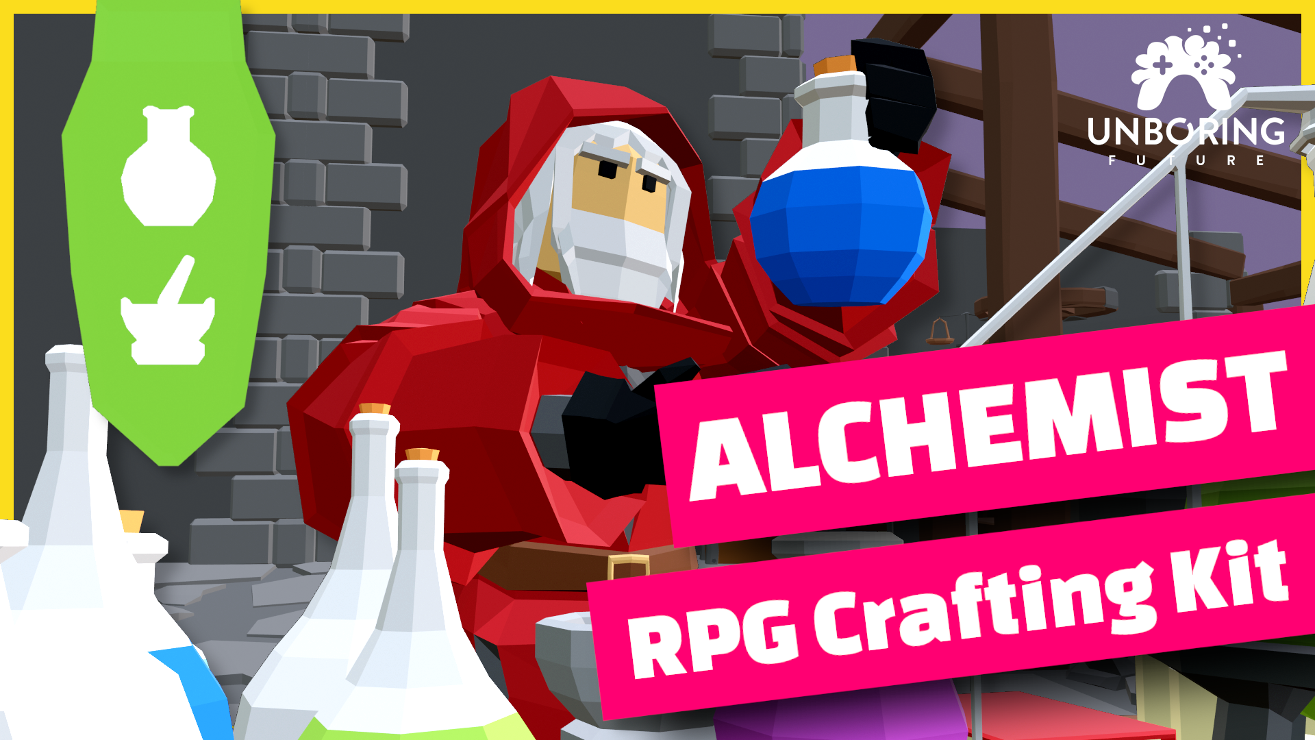 LOW POLY ALCHEMIST - RPG Crafting Kit | Fab