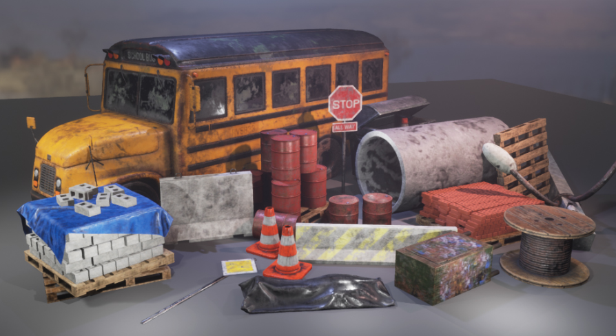 Abandoned City Props Pack | Fab