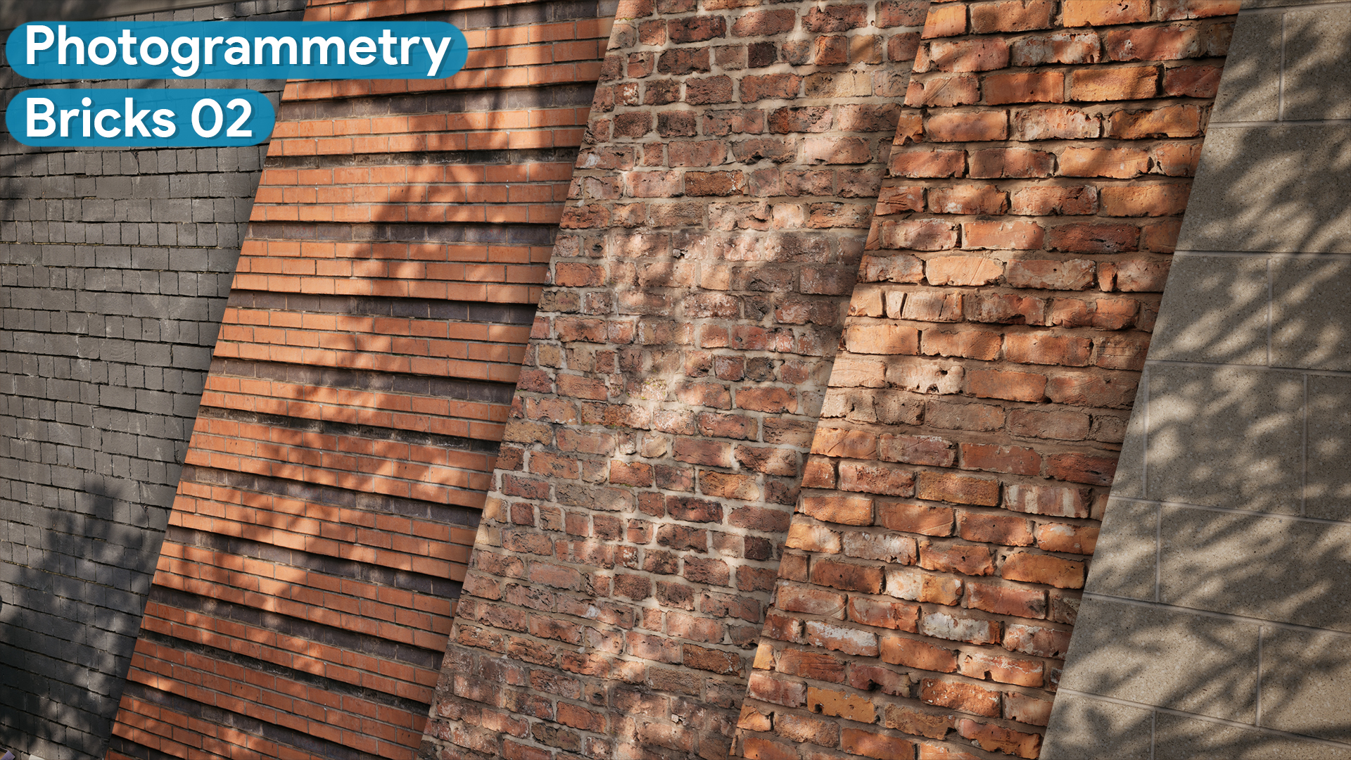Brick Walls 02 - Scanned Photogrammetry Materials | Fab