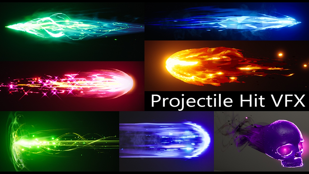 Media 1 for listing ProjectileVFX with Hit and Launch VFX ( with SFX )