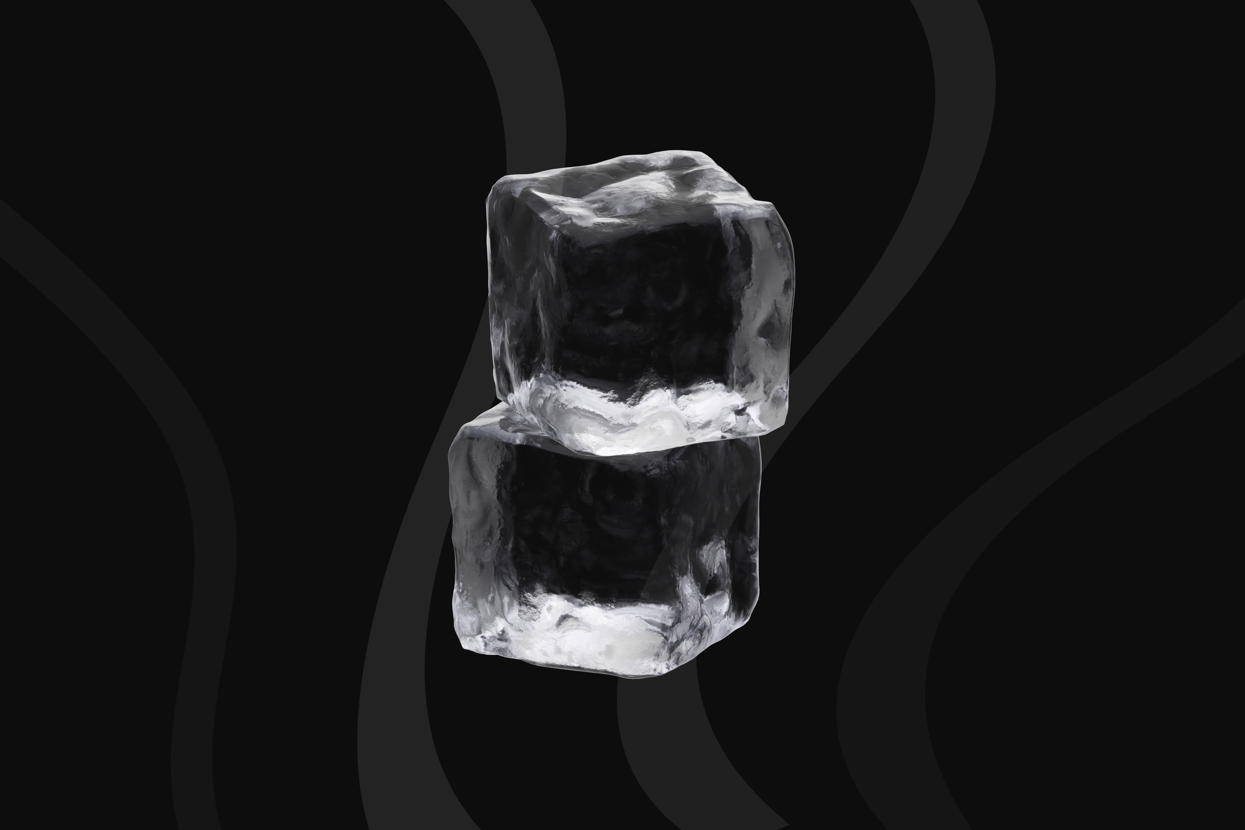 Pyramid Ice Block 3D Ice Materials : Ice Pyramid, Ice Cube & Ice Worm Gear | Fab