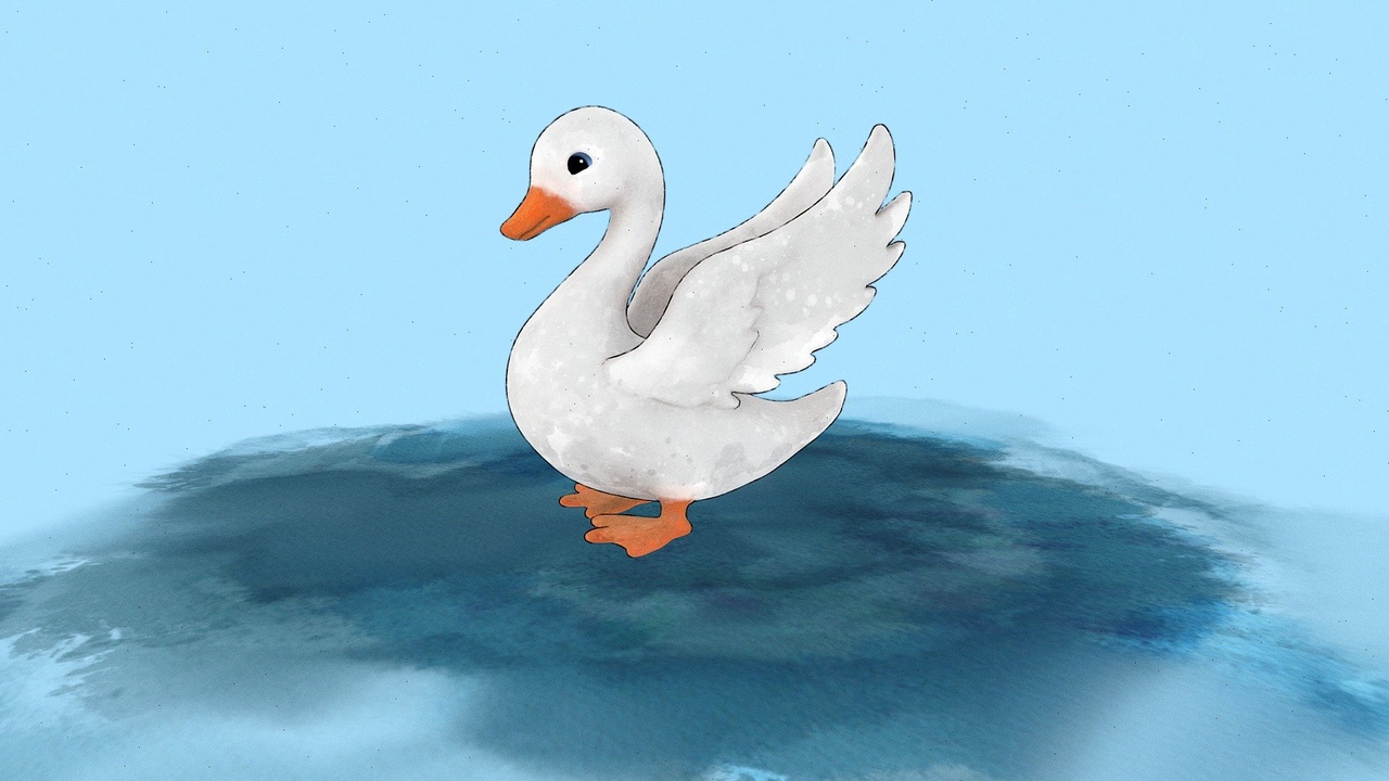 Media 1 for listing Swan Watercolor Rigged