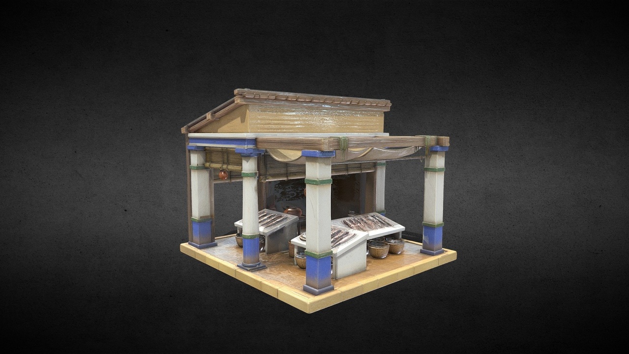 出品Stylized Fish Market Stall – Tier Iのメディア1