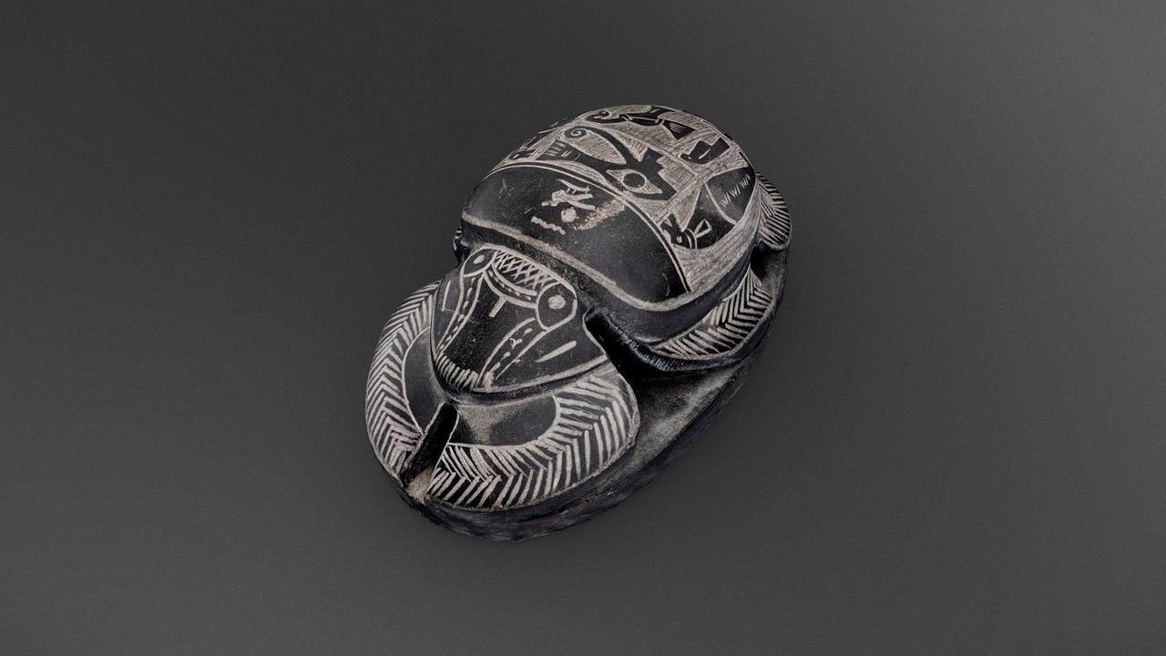 Media 1 for listing Egyptian scarab amulet