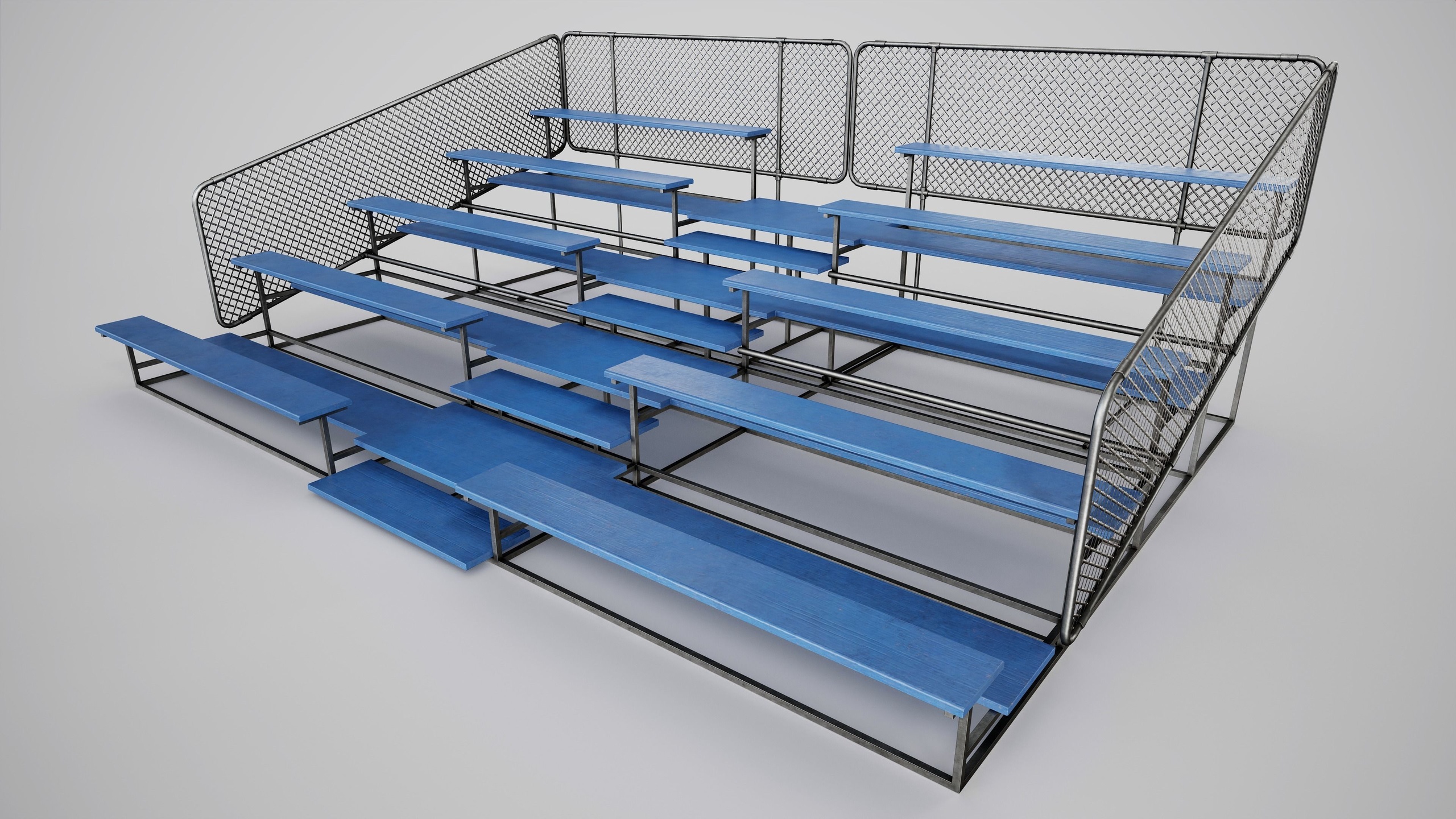 Media 1 for listing Painted Metal School Bleachers