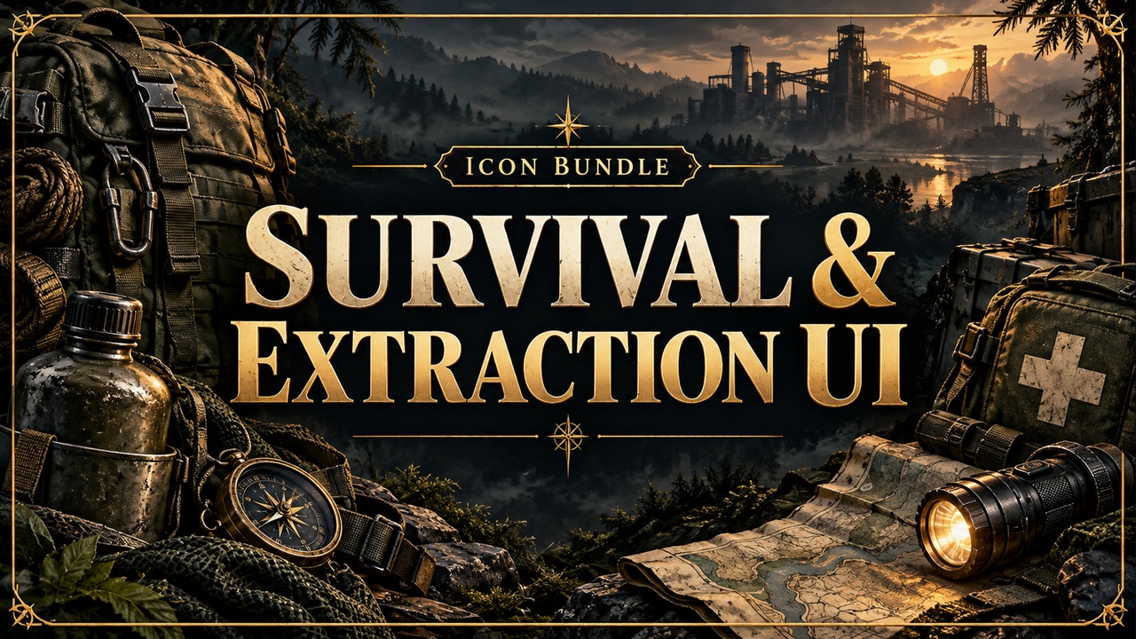 Media 1 for listing Survival & Extraction UI Icons | Inventory, Loot & Objectives