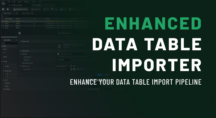 Enhanced Data Table Importer | Fab