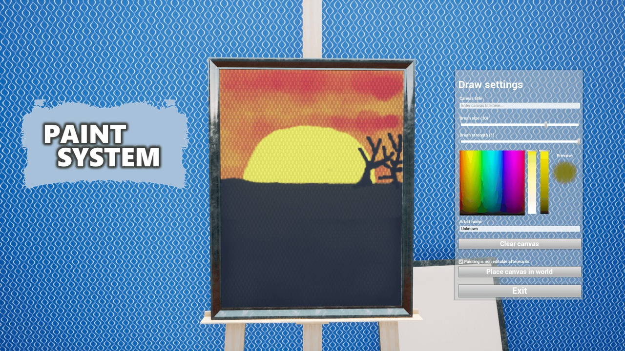 Paint system 제품 등록을 위한 미디어 1개