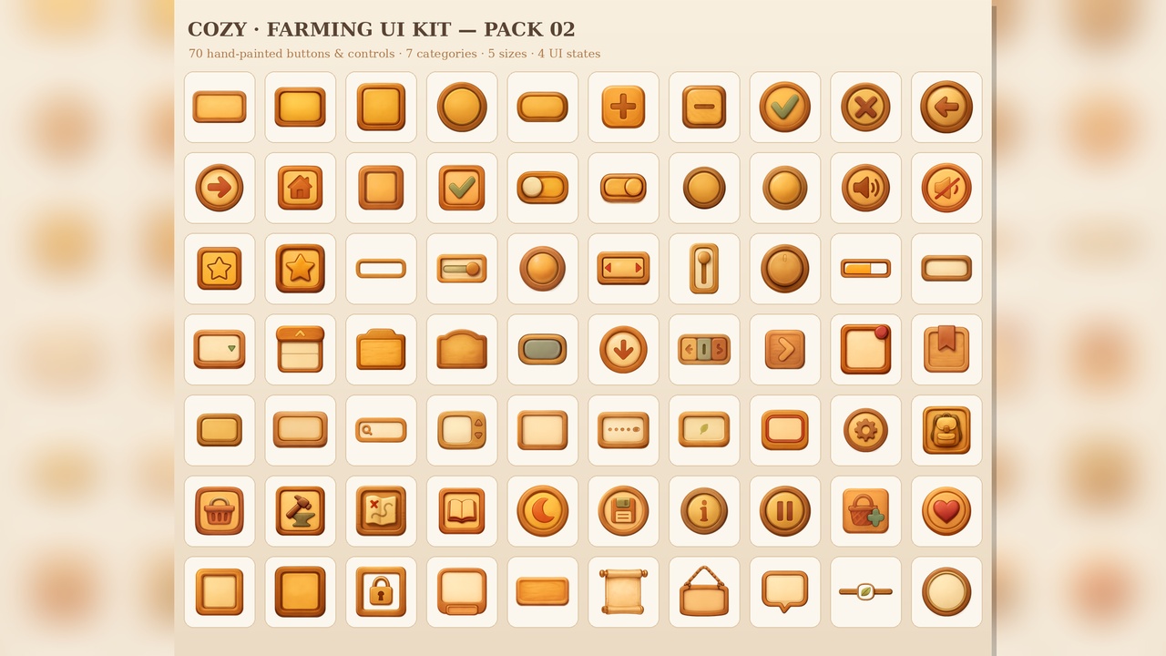 Media 1 for listing Cozy Farming UI Controls