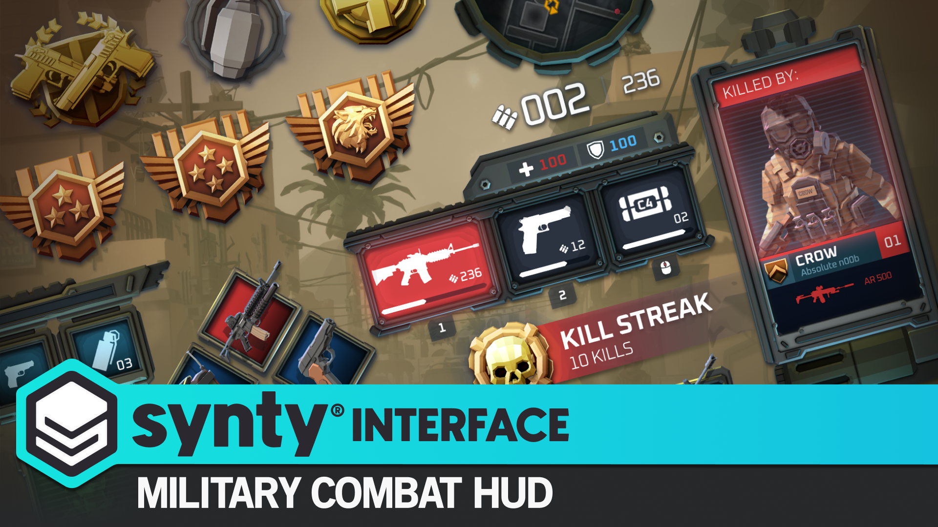 INTERFACE - Military Combat HUD / UI - Synty | Fab