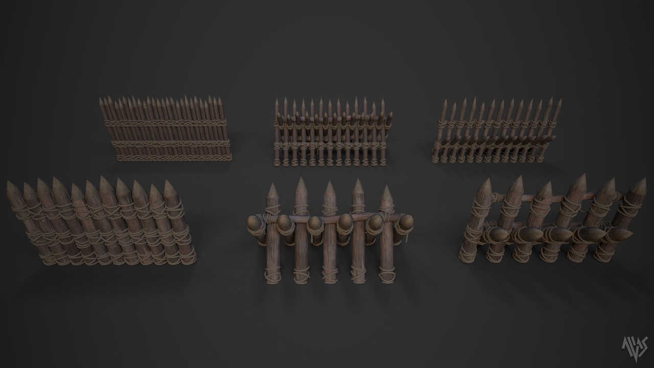 Media 1 for listing Wooden Barrier Set