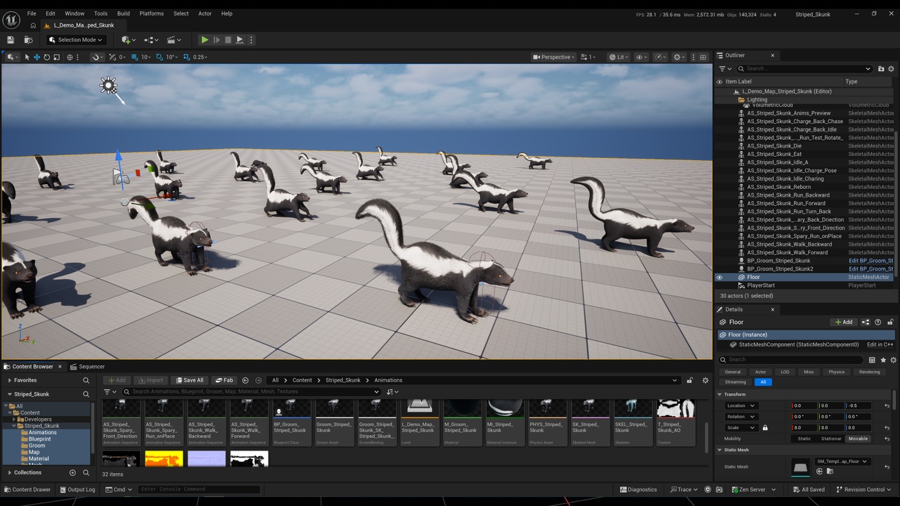 Media 1 for listing Striped Skunk